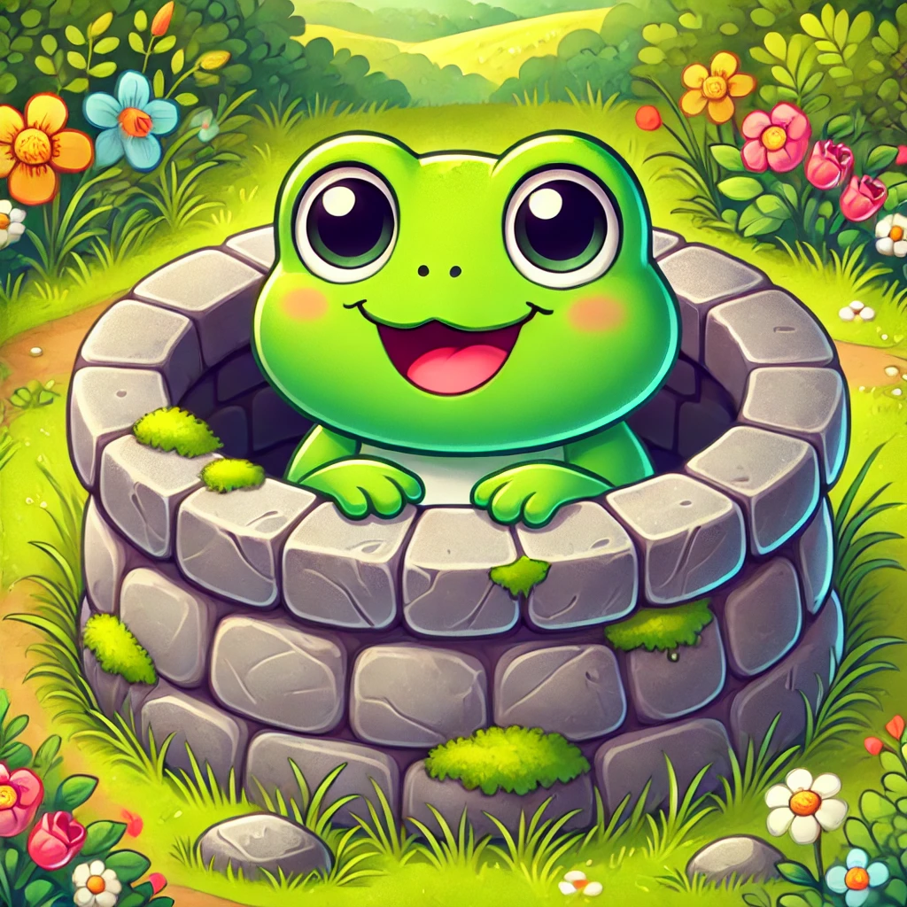 GPT가 그려준 귀여운 우물 안 개구리